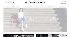 Desktop Screenshot of milanobags.com